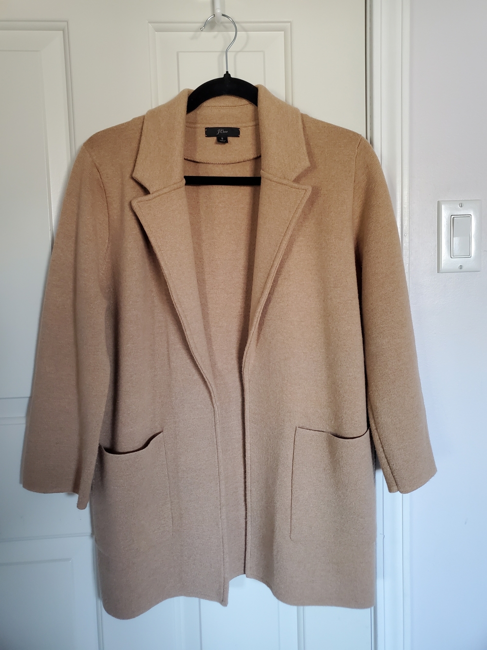 J. Crew Camel Merino Wool Blend Blazer